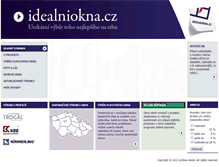 Tablet Screenshot of idealniokna.cz